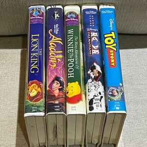 Walt Disney Vhs Lot of 5